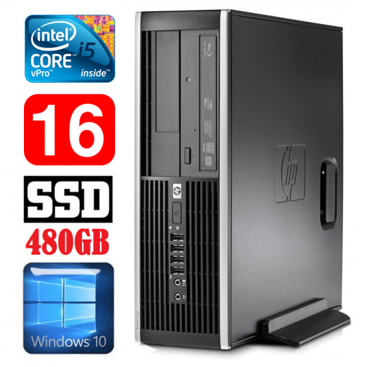  HP 8100 Elite SFF i5-650 16GB 480SSD DVD WIN10 