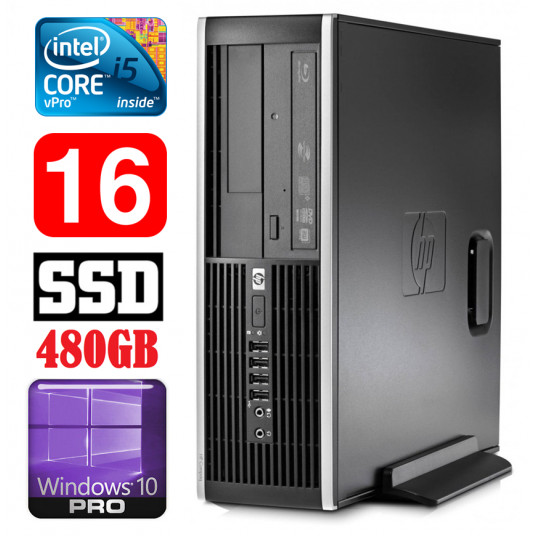  HP 8100 Elite SFF i5-650 16GB 480SSD DVD WIN10Pro 