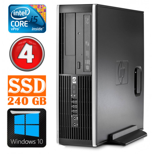  HP 8100 Elite SFF i5-650 4GB 240SSD DVD WIN10 