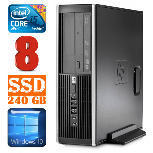  HP 8100 Elite SFF i5-650 8GB 240SSD DVD WIN10 