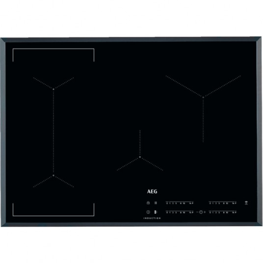 AEG IKE74441FB Juoda Įmontuoti 68 cm Indukcinė viryklė, padalyta į sritį 4 zona(s)