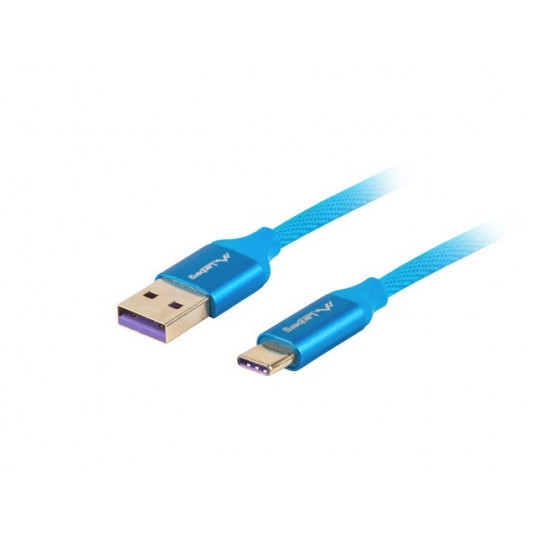 Lanberg CA-USBO-21CU-0005-BL USB kabelis 0,5 m USB 2.0 USB A USB C Mėlyna