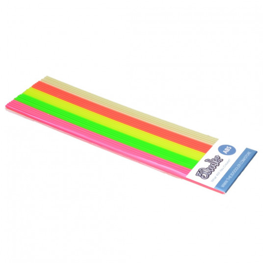 3Doodler AB-MIX3​ ABS Švytinti geltona, Žalia, Oranžinė, Rožinė, Geltona