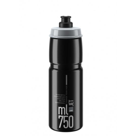 Gertuvė Elite Jet Black Grey logo 750ml