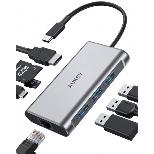 AUKEY CB-C91 sąsajos šakotuvas 5000 Mbit/ai Juoda