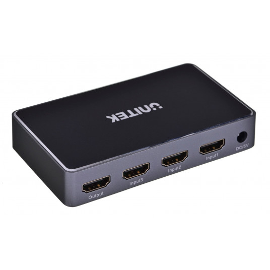 Unitek HDMI 1.4B signalų perjungiklis 3 in 1 out 4K