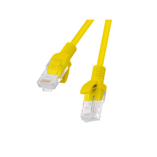 Lanberg PCU5-10CC-0025-Y tinklo kabelis Geltona 0,25 m Cat5e U/UTP (UTP)