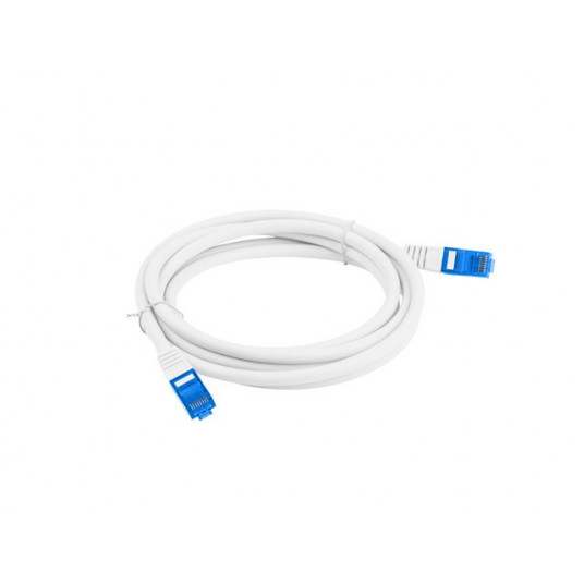 LANBERG PATCHCORD S/FTP CAT.6A 0.5M WHITE LSZH
