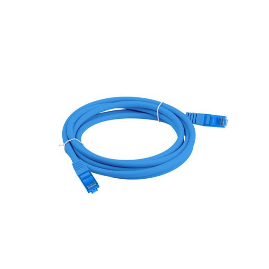 LANBERG PATCHCORD S/FTP CAT.6A 5M JUODAS LSZH
