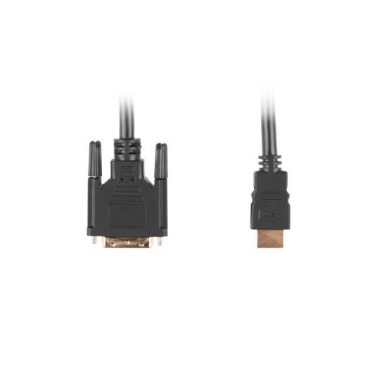 Lanberg CA-HDDV-10CC-0005-BK vaizdo kabelio adapteris 0,5 m HDMI A tipo (standartinis) DVI-D Juoda