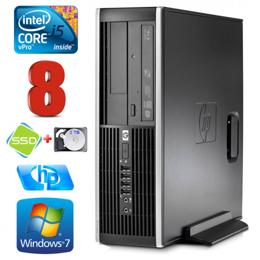  HP 8100 Elite SFF i5-650 8GB 120SSD+2TB DVD WIN7Pro 