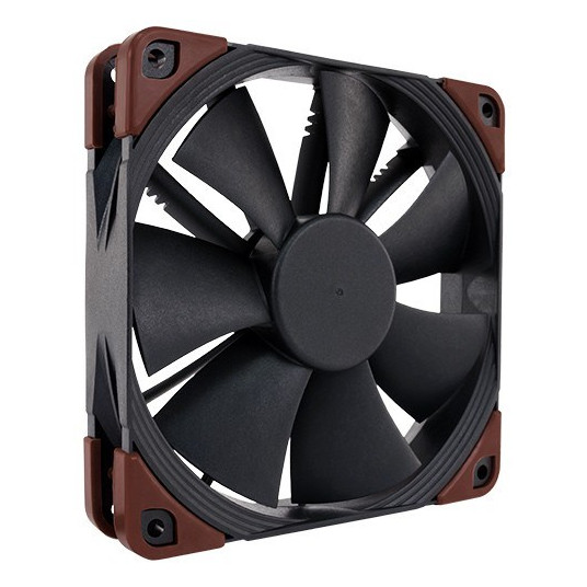 Noctua NF-F12 industrialPPC-2000 PWM Kompiuterio korpusui Ventiliatorius 12 cm Juoda, Ruda