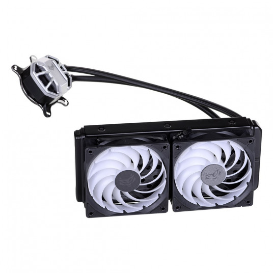 Sapphire Nitro+ S240-A pilnas vandens aušinimas, ARGB, juodas - 240 mm