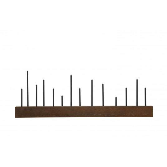 Stalinis šviestuvas Kungsberget 77cm - Juoda/ Riešuto