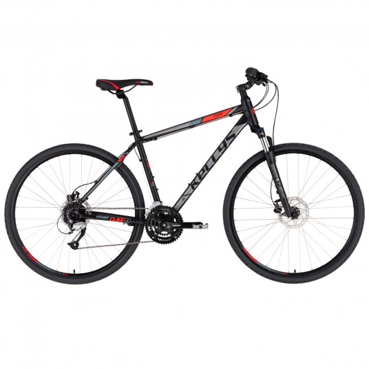 Dviratis KELLYS Cliff 90 L 28" dydis 21" (53cm) (juoda/raudona)
