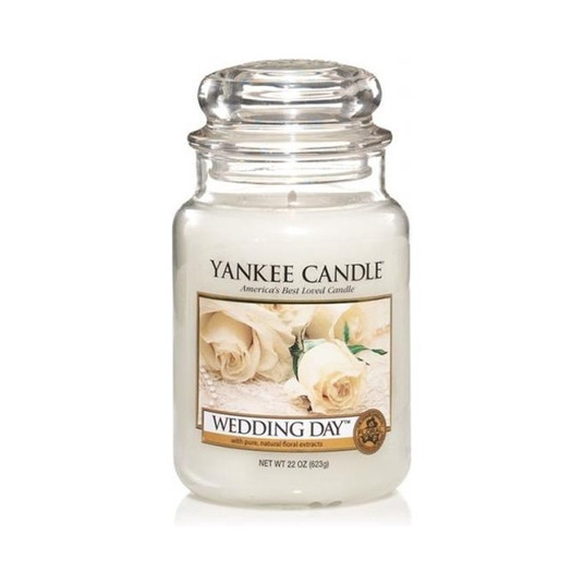 YANKEE CANDLE Large Jar du a wieczka zapachowa Wedding Day 623g