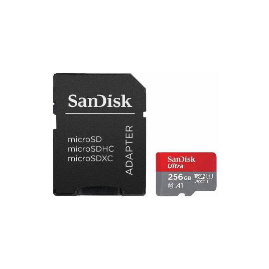 Sandisk Ultra microSDXC 256GB + Adapteris Atminties kortelė