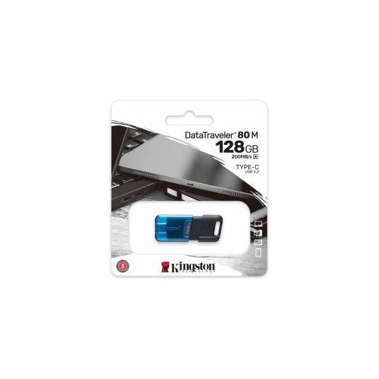 Kingston DataTraveler 80 M USB-C 128GB Flash atmintis