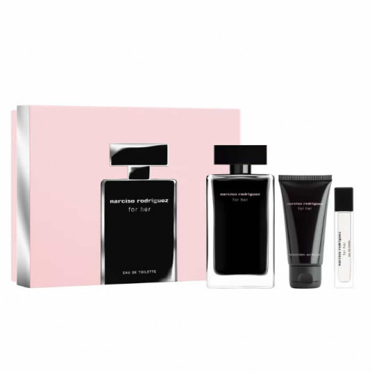 Narciso Rodriguez For Her tualetinio vandens purškiklis 100 ml, 3 vnt.