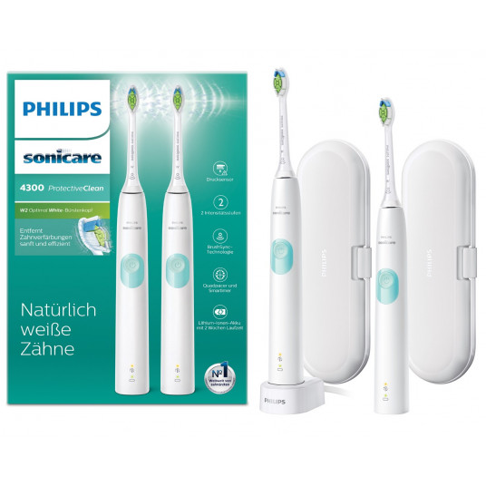 Elektrinis dantų šepetėlis Philips Sonicare ProtectiveClean 4300 HX6807/35