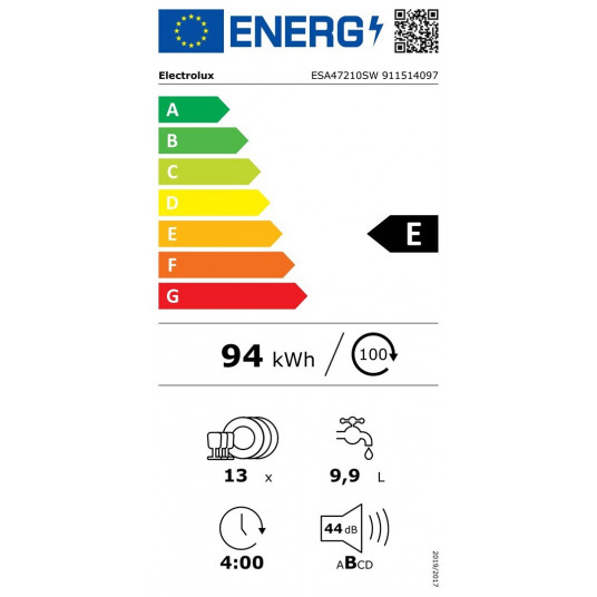 Indaplovė Electrolux ESA47210SW