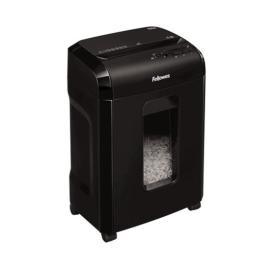Fellowes Powershred 10M dokumentų naikiklis Smulkinimas itin mažas gabalėliais Juoda