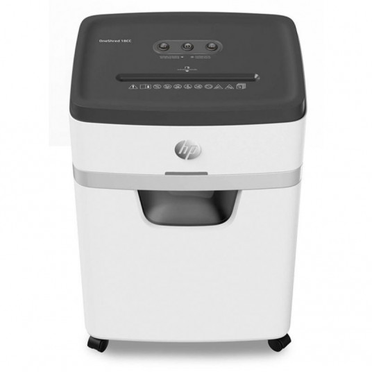 HP ONESHRED 18CC smulkintuvas, atraižos, P-4, 18 kortelių, 25 l, šviesiai pilkas