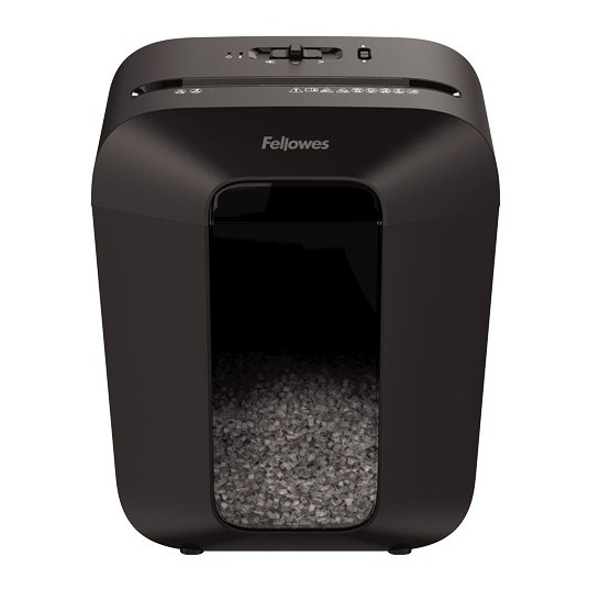 Fellowes Powershred LX41 dokumentų naikiklis Smulkinimas mažas gabalėliais Juoda