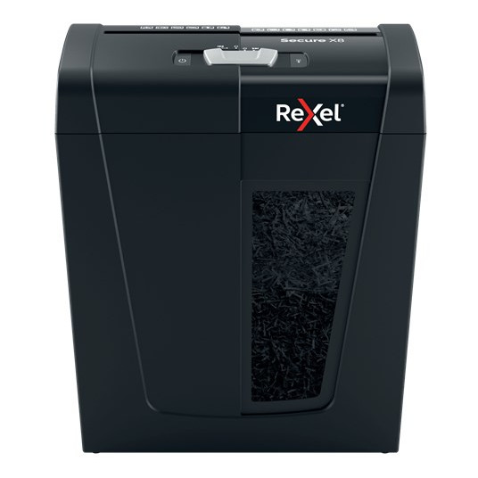 Rexel Secure X8 dokumentų naikiklis Kryžminis 70 dB Juoda