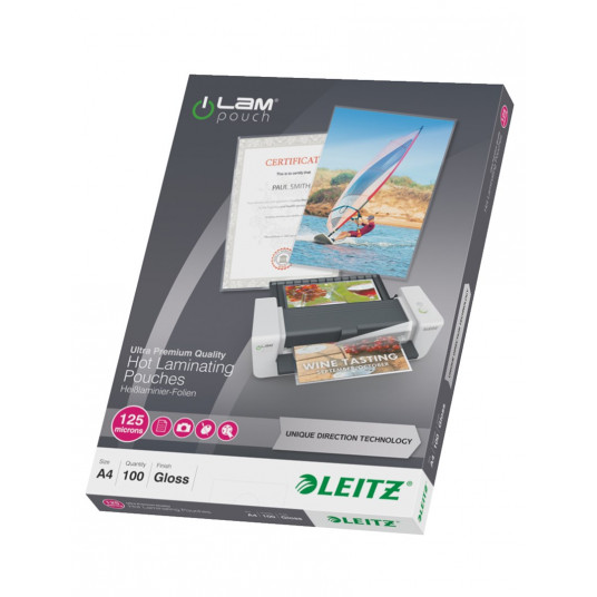 Leitz folia UDT 125MIC 100vnt