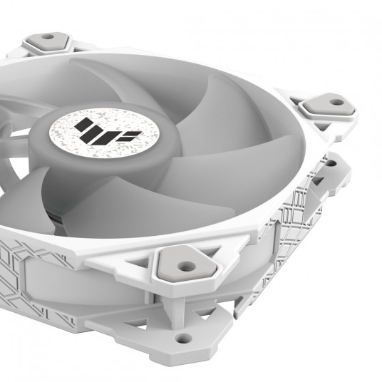 ASUS TUF GAMING TF120 ARGB WHITE EDITION 3IN1 Kompiuterio korpusui Orinis aušintuvas 12 cm Balta 3 vnt