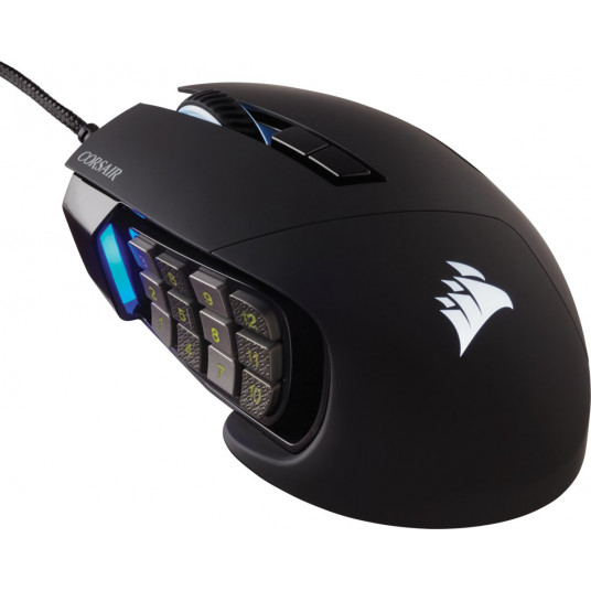 Corsair Scimitar RGB Elite kompiuterio pelė Dešinės rankos USB A tipo Optinis 18000 DPI