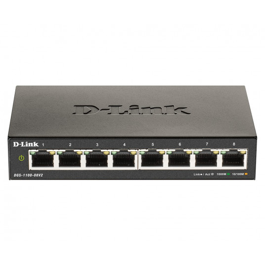 D-Link DGS-1100-08V2 Valdomas L2 Gigabit Ethernet (10/100/1000) Juoda