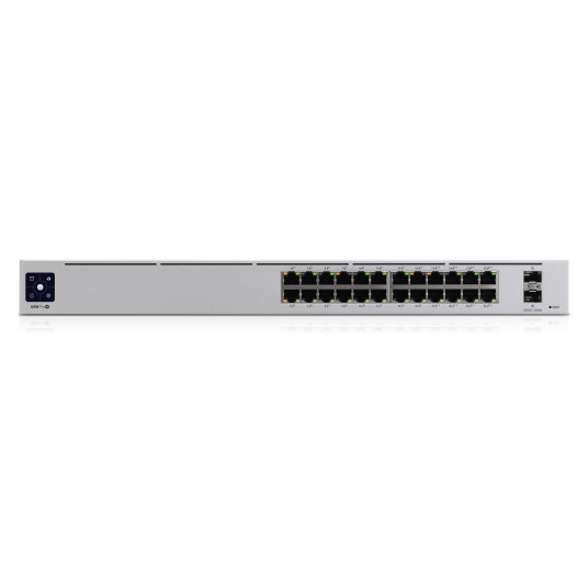 Ubiquiti UniFi Pro 24-Port PoE Valdomas L2/L3 Gigabit Ethernet (10/100/1000) Maitinimas per Eternetą (PoE) 1U Sidabras