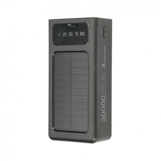 Extralink EX.19669 nešiojamasis įkroviklis Ličio polimeras (LiPo) 30000 mAh Juoda