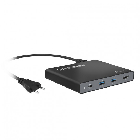 j5create JCDP392-EN sąsajos šakotuvas USB 3.2 Gen 1 (3.1 Gen 1) Type-C 5000 Mbit/ai Juoda