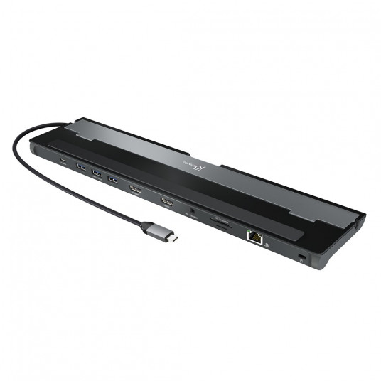 j5create JCD542 USB 3.2 Gen 1 (3.1 Gen 1) Type-C Juoda, Pilka