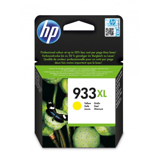 HP 933XL didelės našumo geltona originali rašalo kasetė