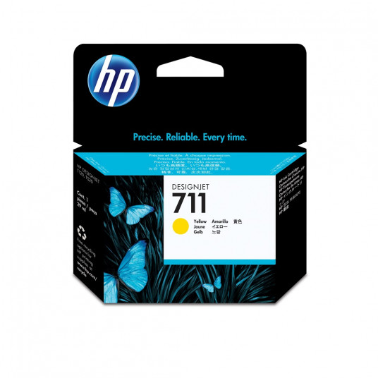 HP 711 29 ml geltona DesignJet rašalo kasetė