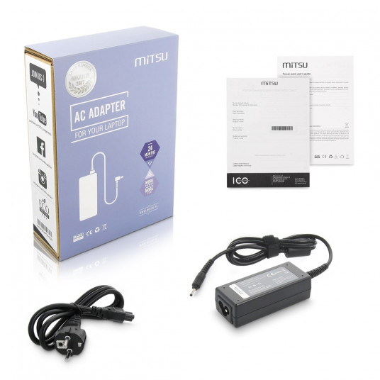 Mitsu 19v 2.1a (3.0x1.1) įkroviklis / maitinimo šaltinis - samsung 40W