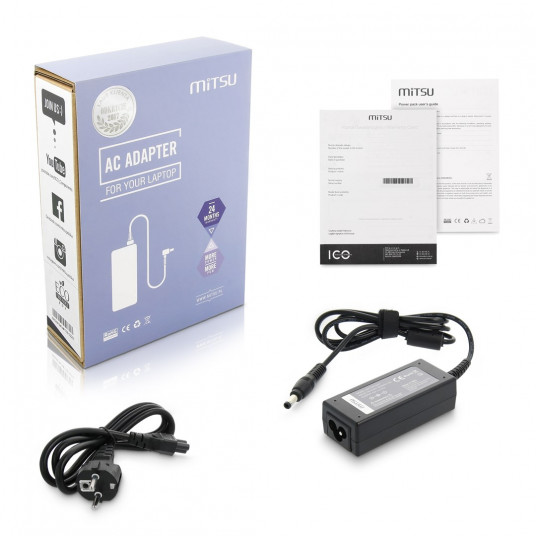Mitsu 20v 4.5a (5.5x2.5) įkroviklis / maitinimo šaltinis - fujitsu, gateway, lenovo 90W