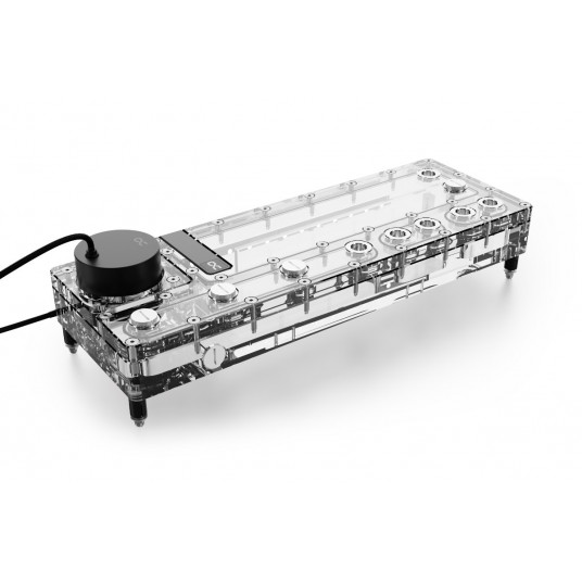 „Alphacool Core Distro“ plokštė 360 mm dešinė su VPP, ARGB – akrilas