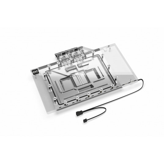 „Alphacool Ice Block Aurora RTX 4090 Master V.2“ su galine plokšte – akrilas + nikelis