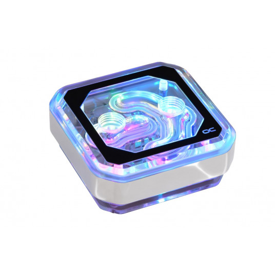 Alphacool Ice Block XPX Aurora CPU – akrilo chromo skaitmeninis RGB