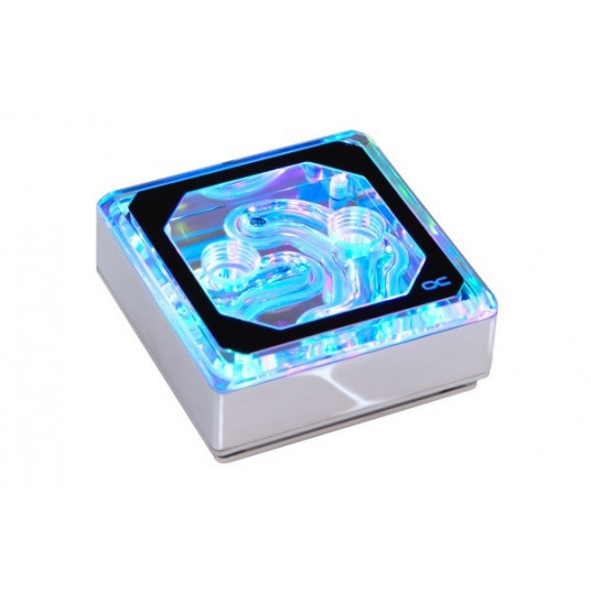 Alphacool Ice Block XPX Aurora Edge CPU - Akrilo Chrome skaitmeninis RGB