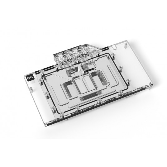 „Alphacool“ ledo blokas „Aurora GPX-N RTX 4080“ su galine AMP plokšte – akrilas