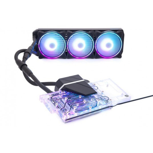 „Alphacool Ice Wolf 2 AIO“ – 360 mm RTX 3080/3090 žaidimų / „Eagle“ su galine plokšte