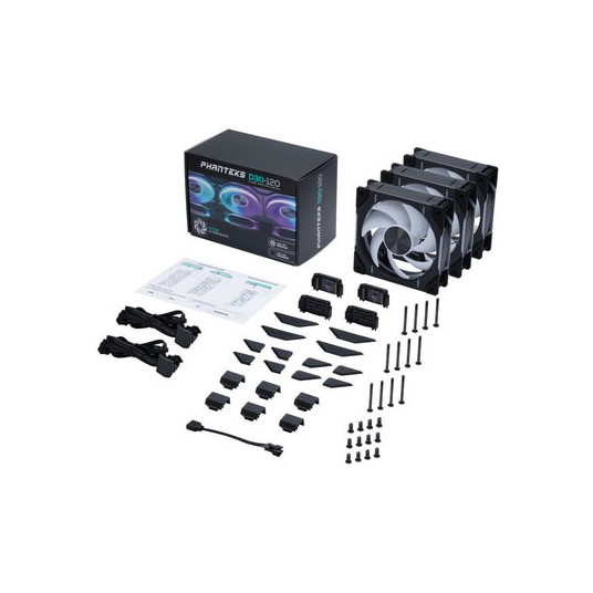 Phanteks D30 120mm PWM ventiliatorius, DRGB, Bla