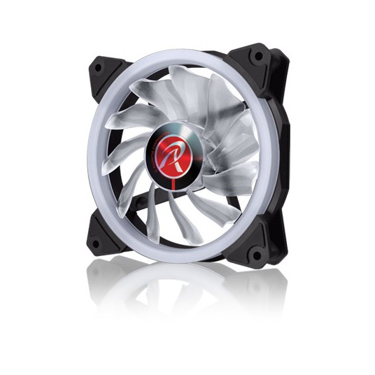 Raijintek Iris 12 Rainbow A-RGB LED ventiliatorius, rinkinys iš 3 įsk. Valdiklis - 120mm
