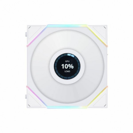 Lian Li UNI FAN TL LCD serijos ventiliatorius - 120 mm, baltas
